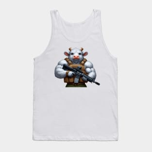 Fluffy Cow Tank Top